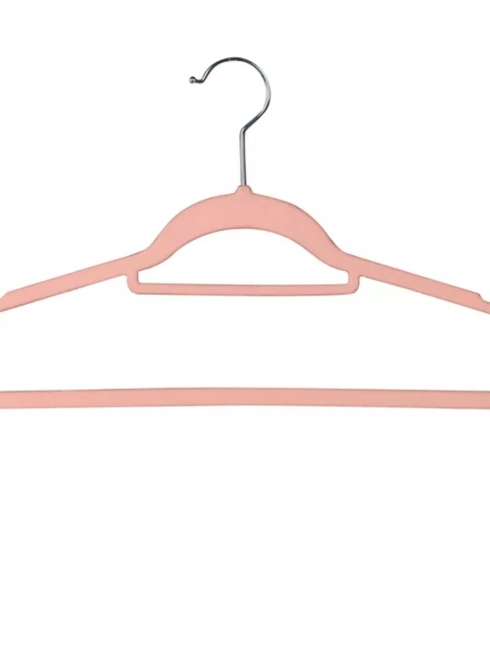New 50 Pack Velvet Non-Slip Suit Adult Hangers - Blush Pink
